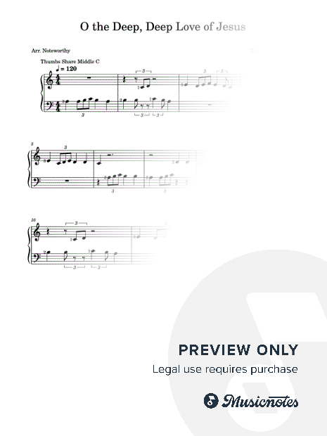 O the Deep, Deep Love of Jesus [Quick Learn Solo - Very Easy Beginner] EBENEZER