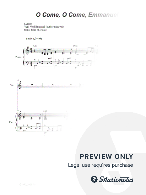 O Come, O Come, Emmanuel (2-part choir - (SA)