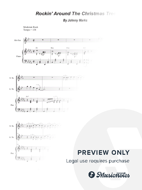 Rockin' Around the Christmas Tree (Duet for Soprano and Alto Saxophone)