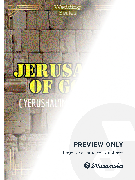 Jerusalem of Gold - for voice & flexible ensemble