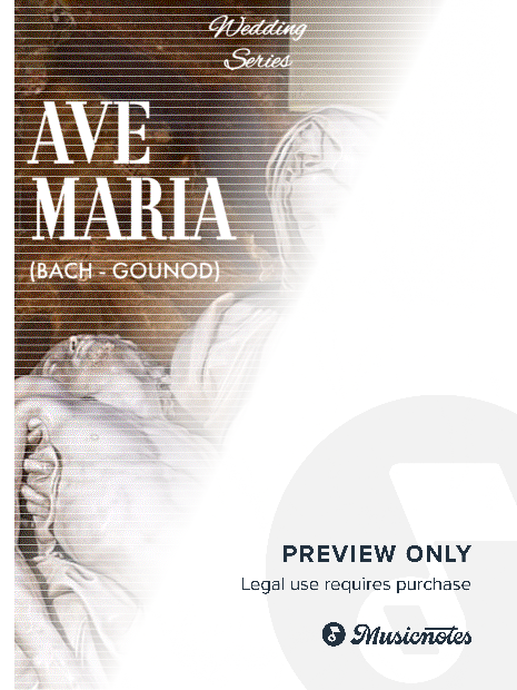Ave Maria (Bach-Gounod - in D)  - for 2 voices & quintet