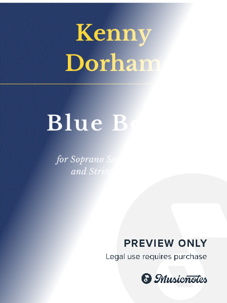 Blue Bossa for for Soprano Sax, Percussion and String Orchestra