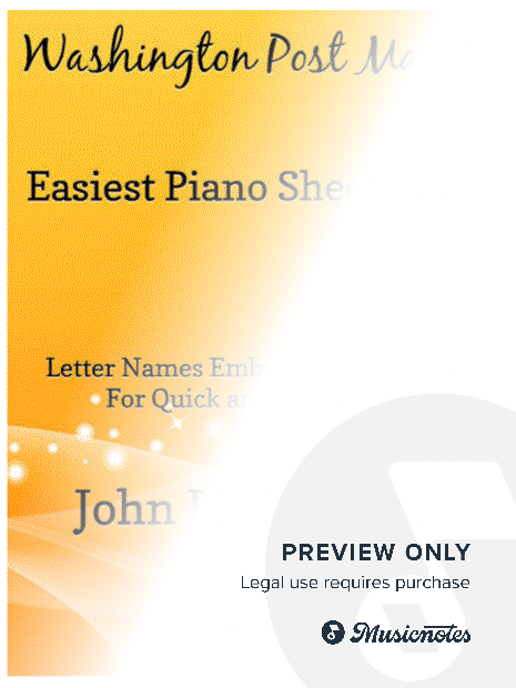 Washington Post March Easiest Piano Sheet Music