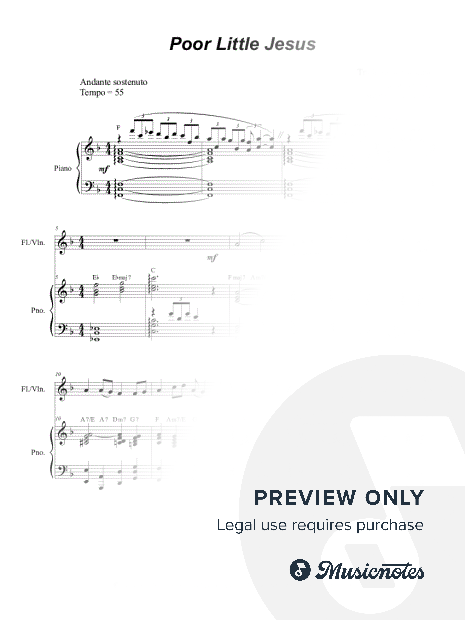 Poor Little Jesus (Flute and Violin solo and Piano)
