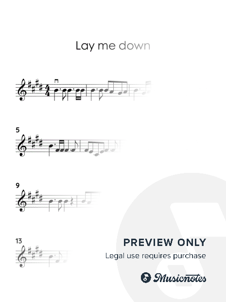 Lay Me Down by Sam Smith