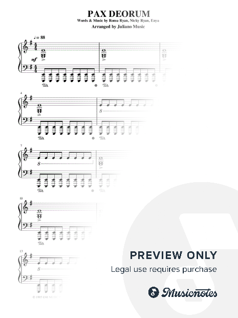 Pax Deorum - Easy Piano Version