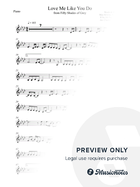 Love Me Like You Do - Ellie Goulding - VIOLIN (full version, original key)