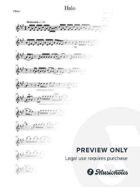 Halo - Beyonce (Advanced Oboe) wedding