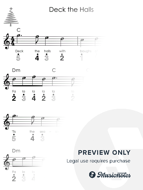 Deck the Halls I Easy Kalimba Christmas Sheet Music for Beginners