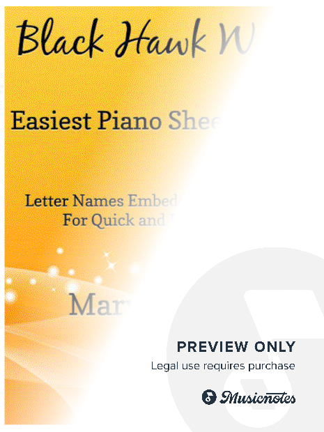 Black Hawk Waltz Easiest Piano Sheet Music