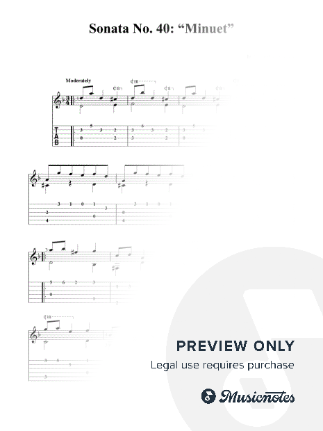 Sonata No. 40: “Minuet”