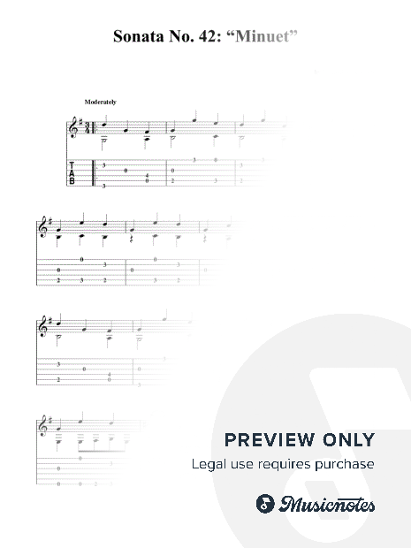 Sonata No. 42: “Minuet”