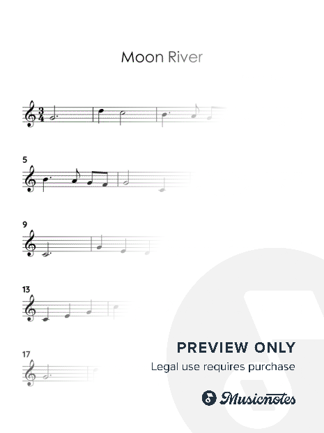 Moon River by Breakfast at Tiffany's (EASY VIOLIN WITH TUTORIAL VIDEO)