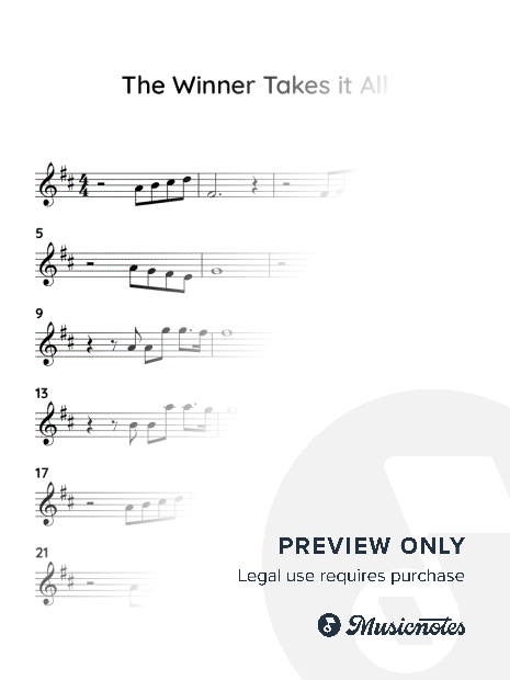 The Winner Takes It All by ABBA (EASY VIOLIN WITH TUTORIAL VIDEO)