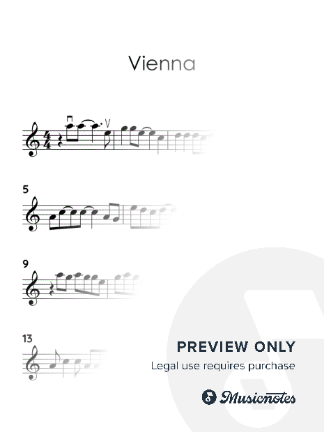 Vienna by Joel, Billy (EASY VIOLIN WITH TUTORIAL VIDEO)