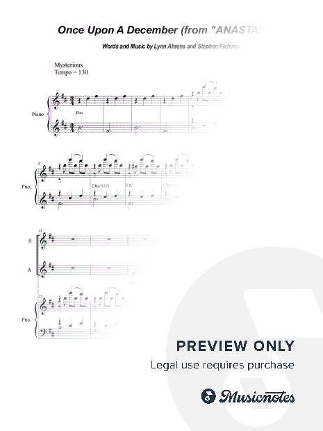 Once Upon a December (Vocal Quartet - (SATB)