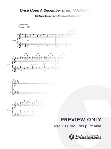 Once Upon a December (Duet for Tenor and Bass solo)