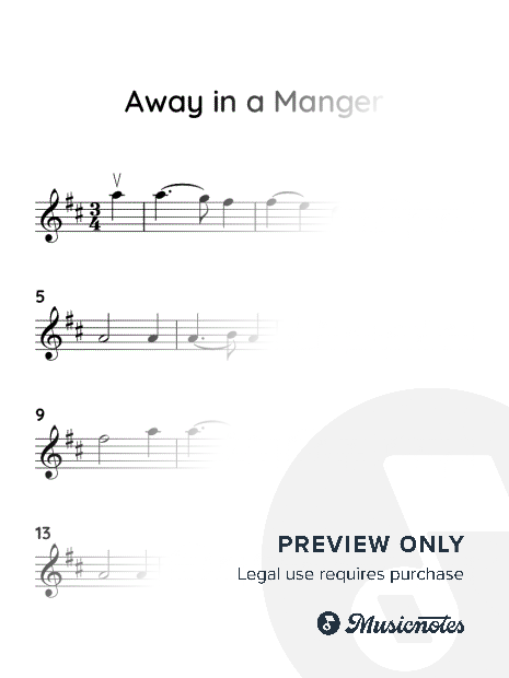 Away In a Manger (EASY VIOLIN WITH TUTORIAL VIDEO)