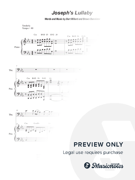 Joseph's Lullaby (Trombone solo and Piano)