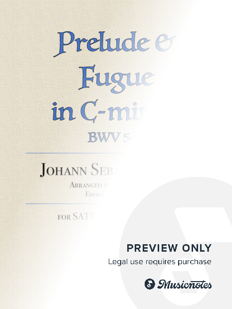 Prelude and Fugue in C-minor BWV 549 for saxophone quartet, J.S Bach arr. Richard Alder