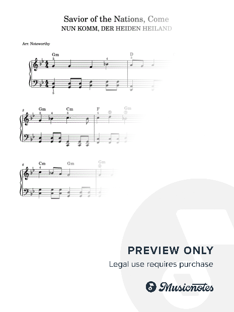 Savior of the Nations Come [Quick Learn Solo - Beginner] NUN KOMM, DER HEIDEN HEILAND