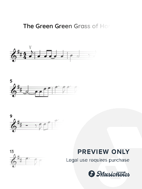 Green Green Grass of Home (EASY VIOLIN WITH TUTORIAL VIDEO)