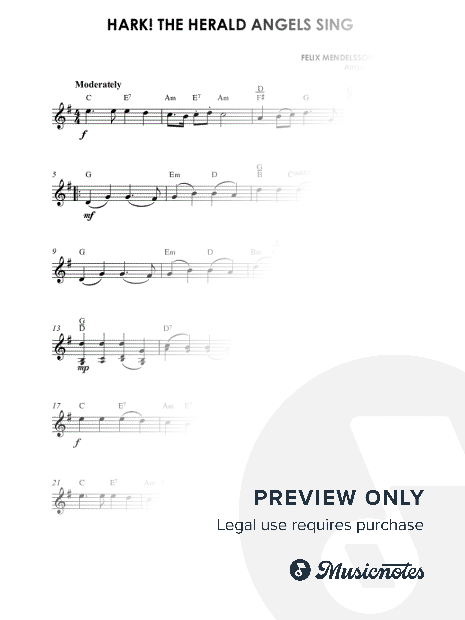 Hark! The Herald Angels Sing (with chords)