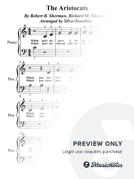 The Aristocats Beginner Piano