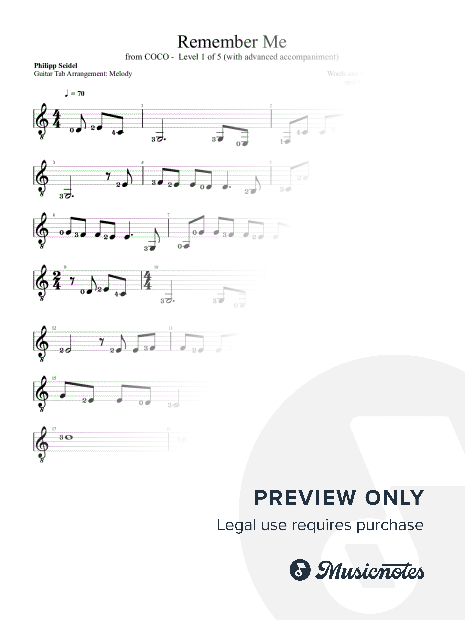 Remember Me (Lullaby) - Level 1