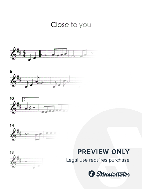 Close To You by The Carpenters (EASY VIOLIN WITH TUTORIAL VIDEO)