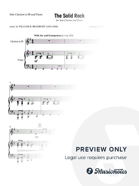 The Solid Rock (Clarinet in Bb)