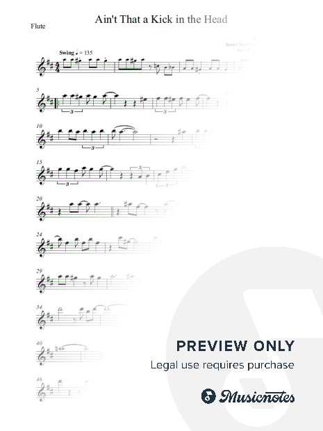 Ain't That a Kick in the Head - Dean Martin - Flute (full version)