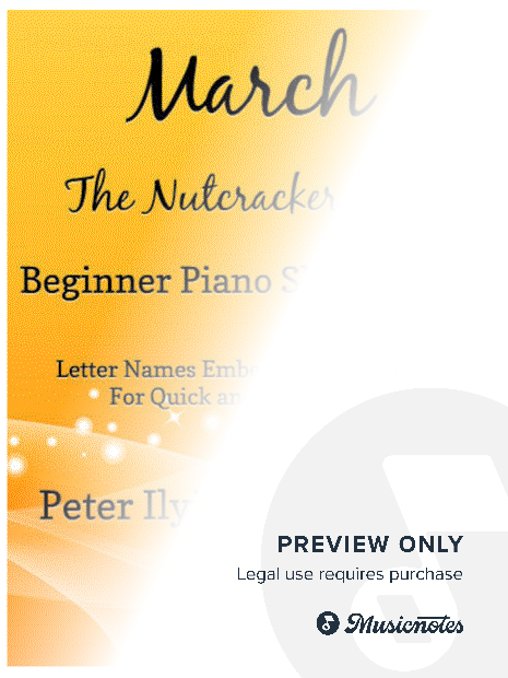 March the Nutcracker Suite Beginner Piano Sheet Music