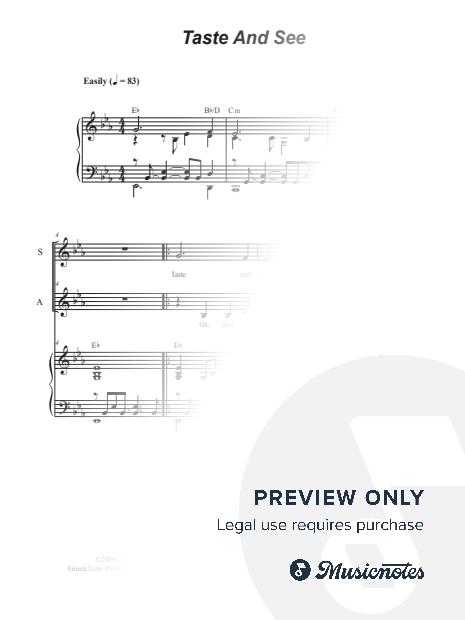 Taste And See (2-part choir - (SA)