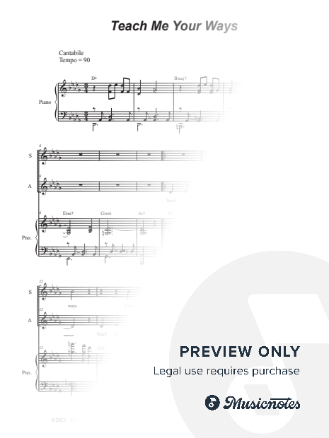 Teach Me Your Ways (2-part choir - (SA)