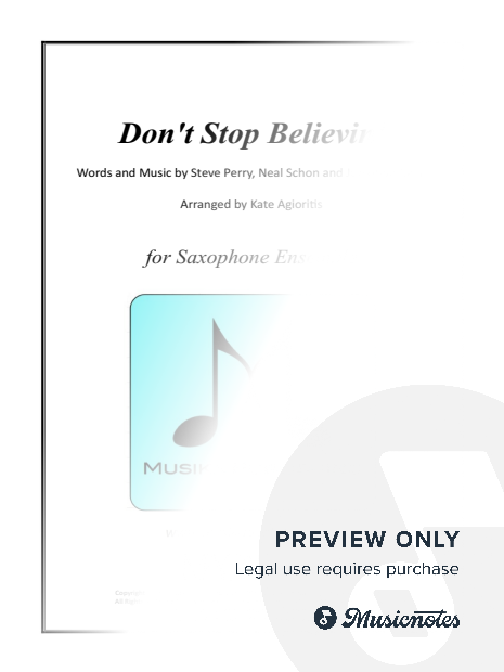 Don't Stop Believin' - Saxophone Ensemble