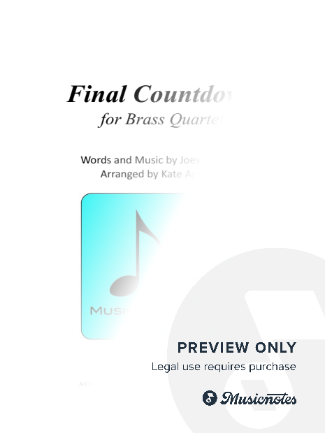 The Final Countdown - Brass Quartet