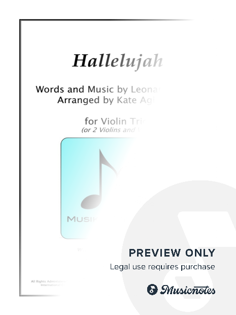 Hallelujah - Violin Trio