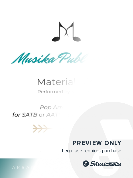 Material Girl - Madonna - SATB or AATB Saxophone Quartet