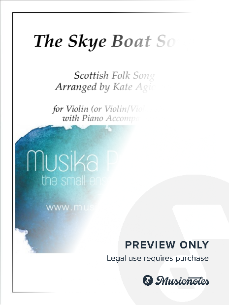 The Skye Boat Song (Theme from 'Outlander') - for Violin (or Violin/Viola) Duet