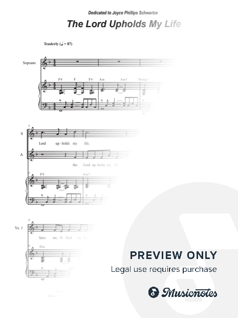 The Lord Upholds My Life (Psalm 54) (2-part choir - (SA)