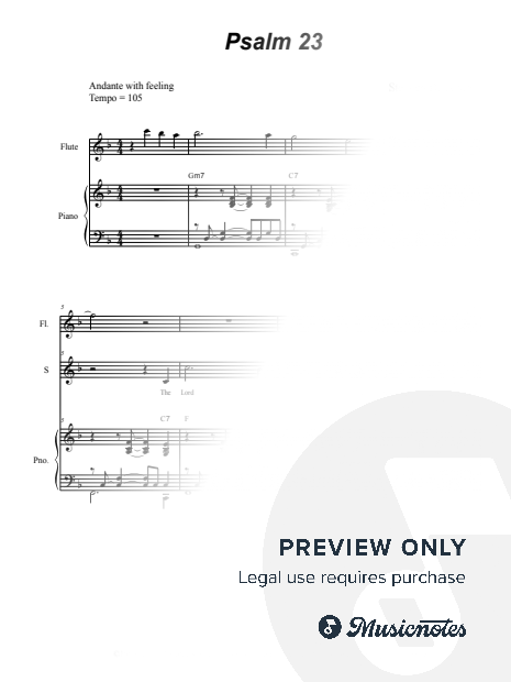 Psalm 23 (2-part choir - (SA)