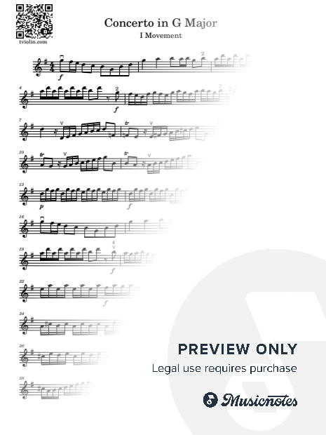 Vivaldi Concerto in G major 1 movement