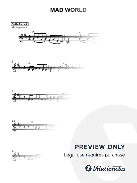 Mad World - violin
