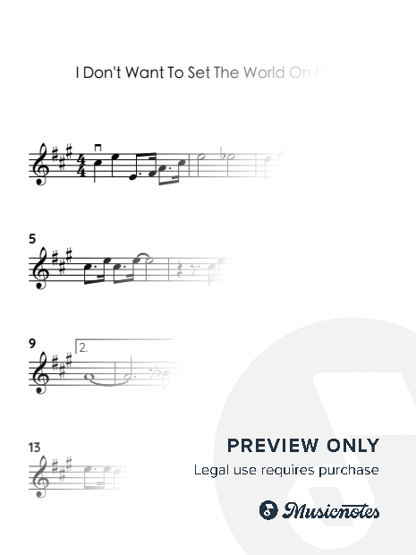 I Don't Want to Set the World on Fire (EASY VIOLIN WITH TUTORIAL VIDEO)
