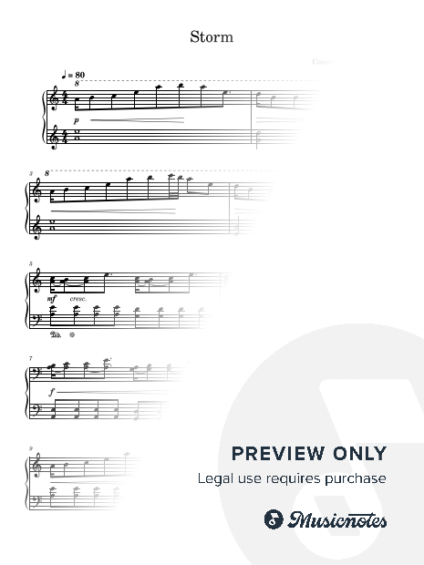 Storm [Quick Learn Solo - Early Intermediate Piano] Noteworthy