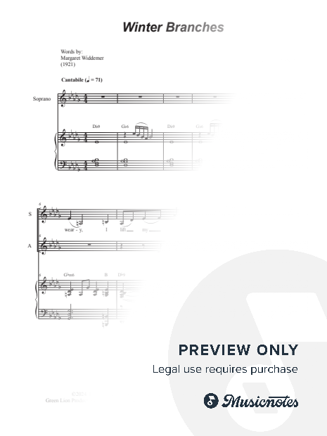 Winter Branches (2-part choir - (SA)