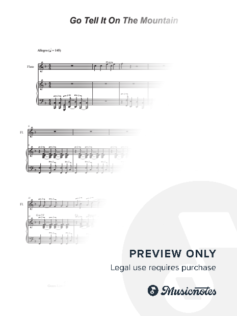 Go Tell It On The Mountain (Flute solo and Piano)