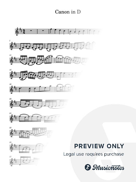 Canon in D J.Pachelbel for violin
