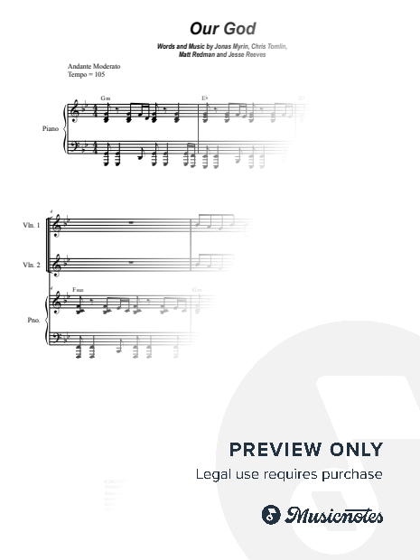 Our God (String Quartet and Piano)